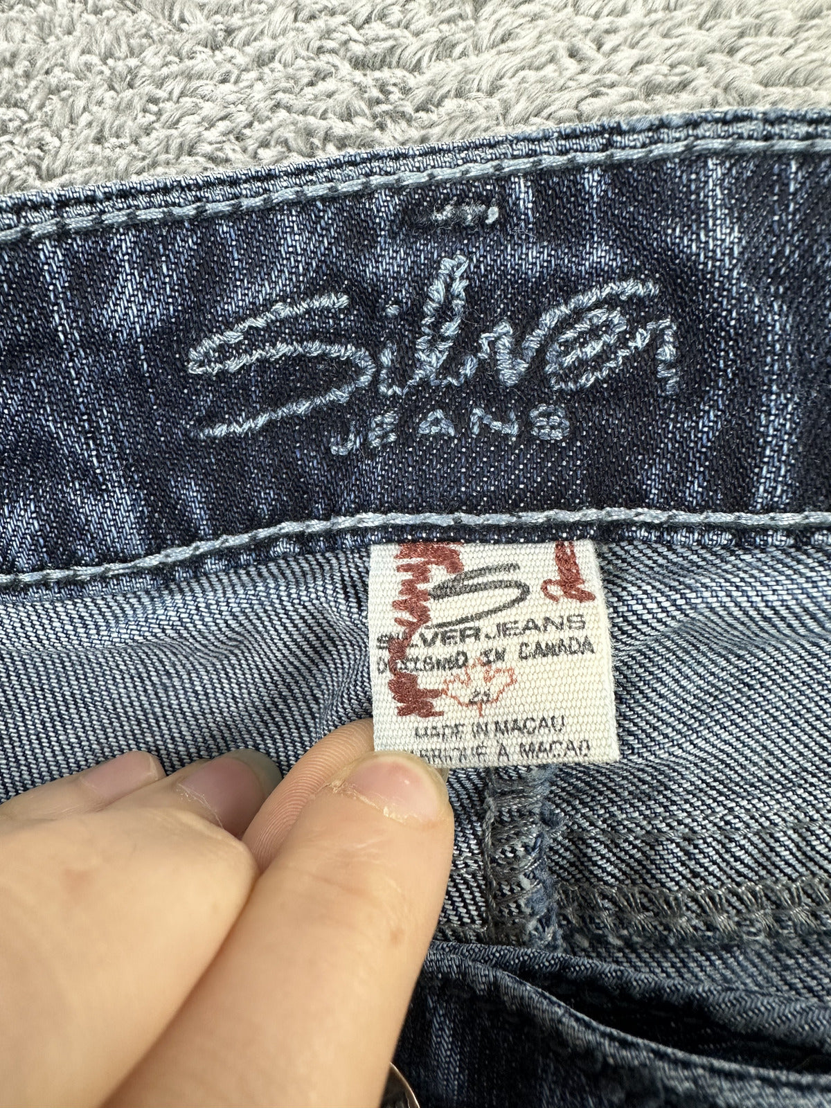 Silver Jeans Bootcut Jeans Wash Vintage 90s Style Denim Casual