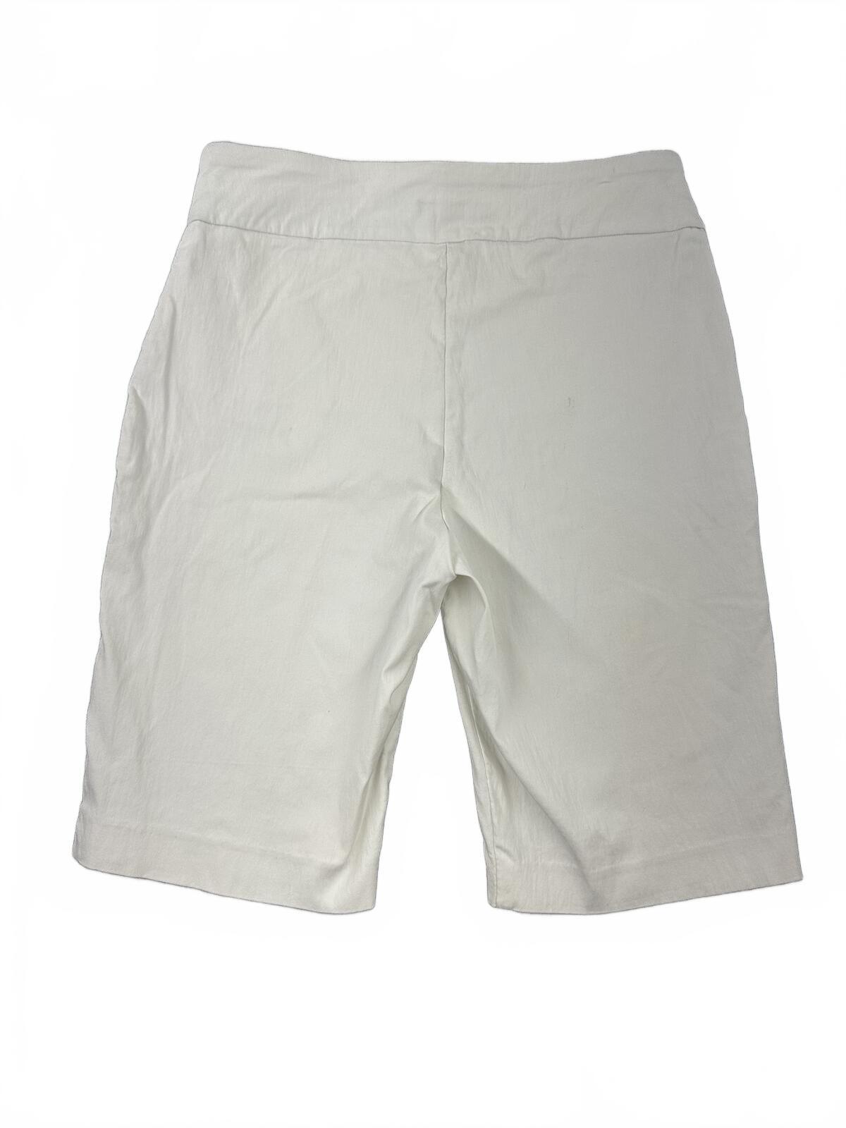 Counterparts White Bermuda Shorts Classic Minimalist Luxury Resortwear