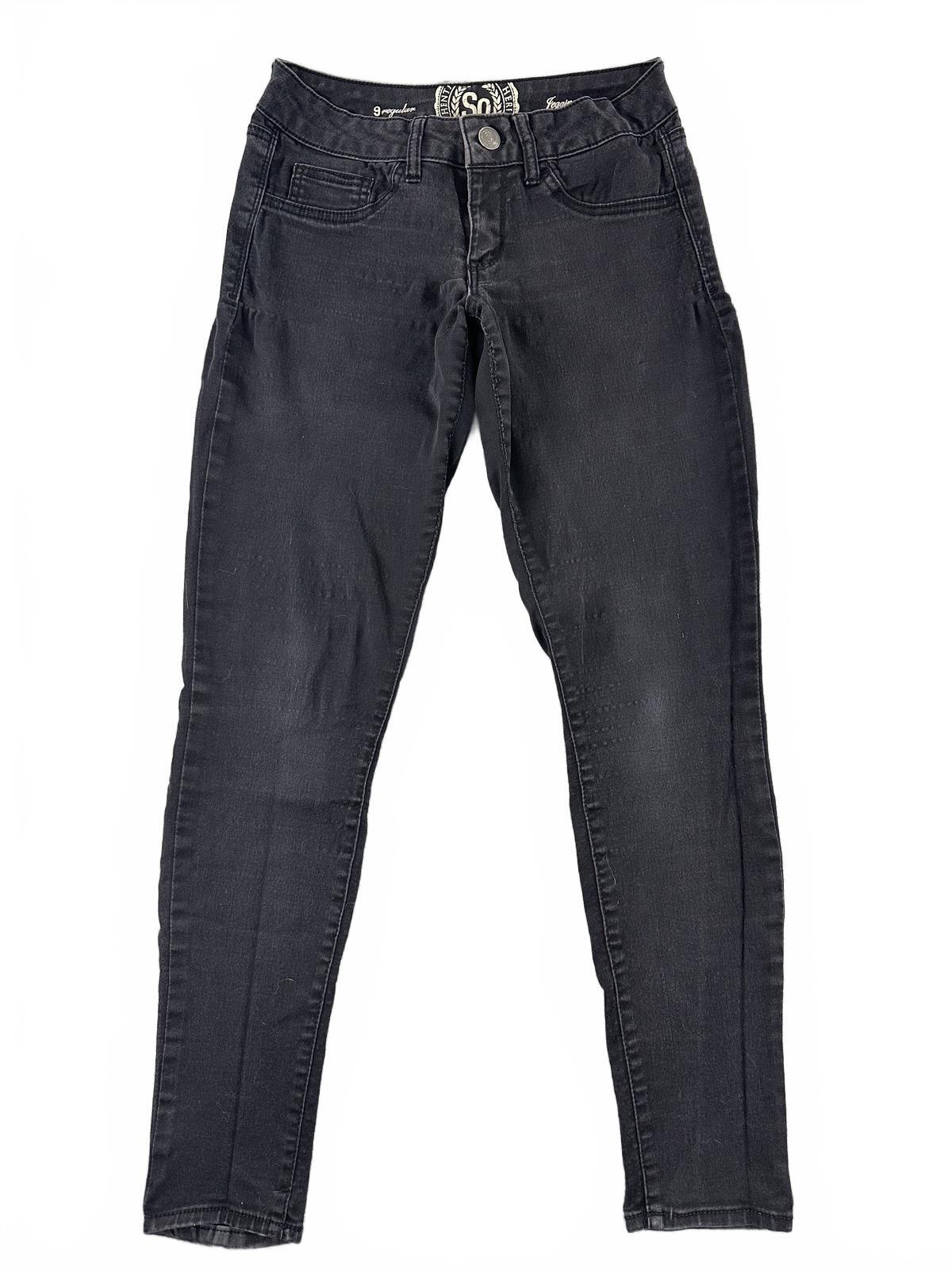 SO Black Skinny Jeggings Casual Stretch Denim