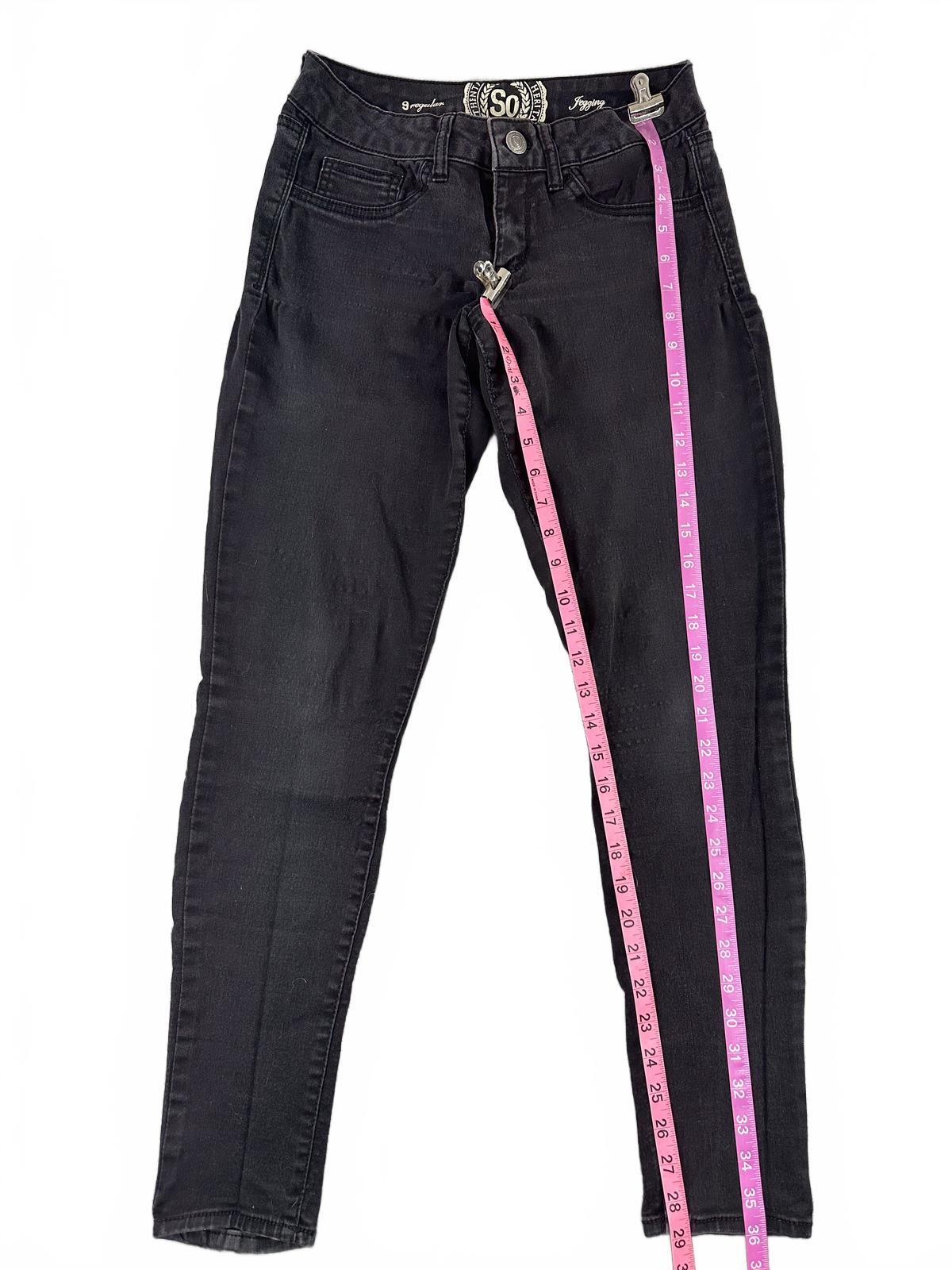 SO Black Skinny Jeggings Casual Stretch Denim