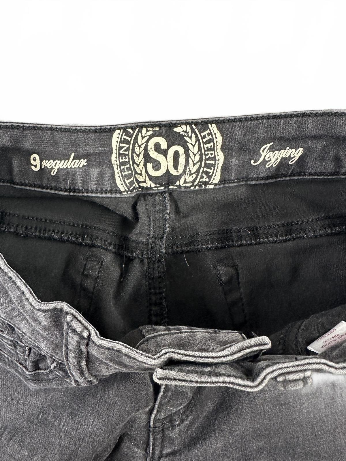 SO Black Skinny Jeggings Casual Stretch Denim