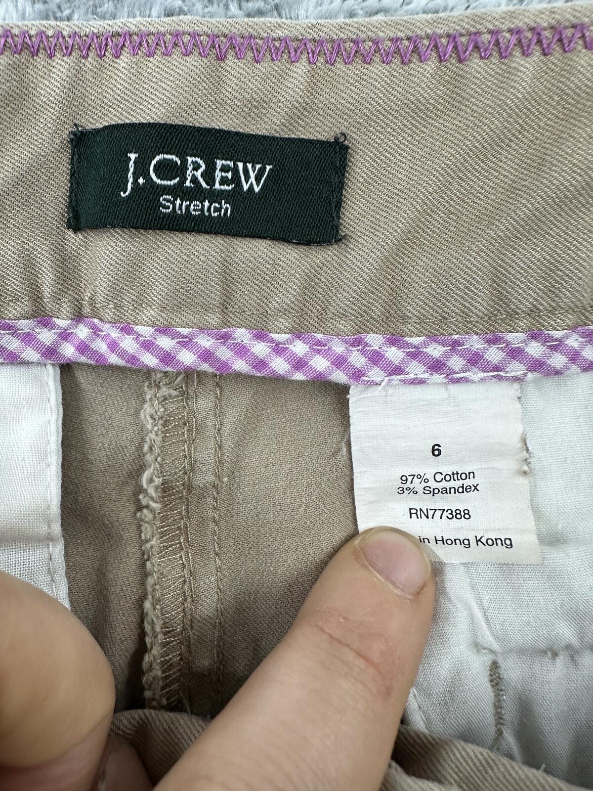 J.Crew Classic Khaki Cotton Shorts Tailored Fit Casual Summer Style