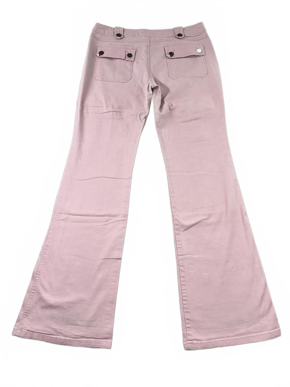Clash Pink Cargo Pants Y2K Retro Flare Leg Streetwear Style