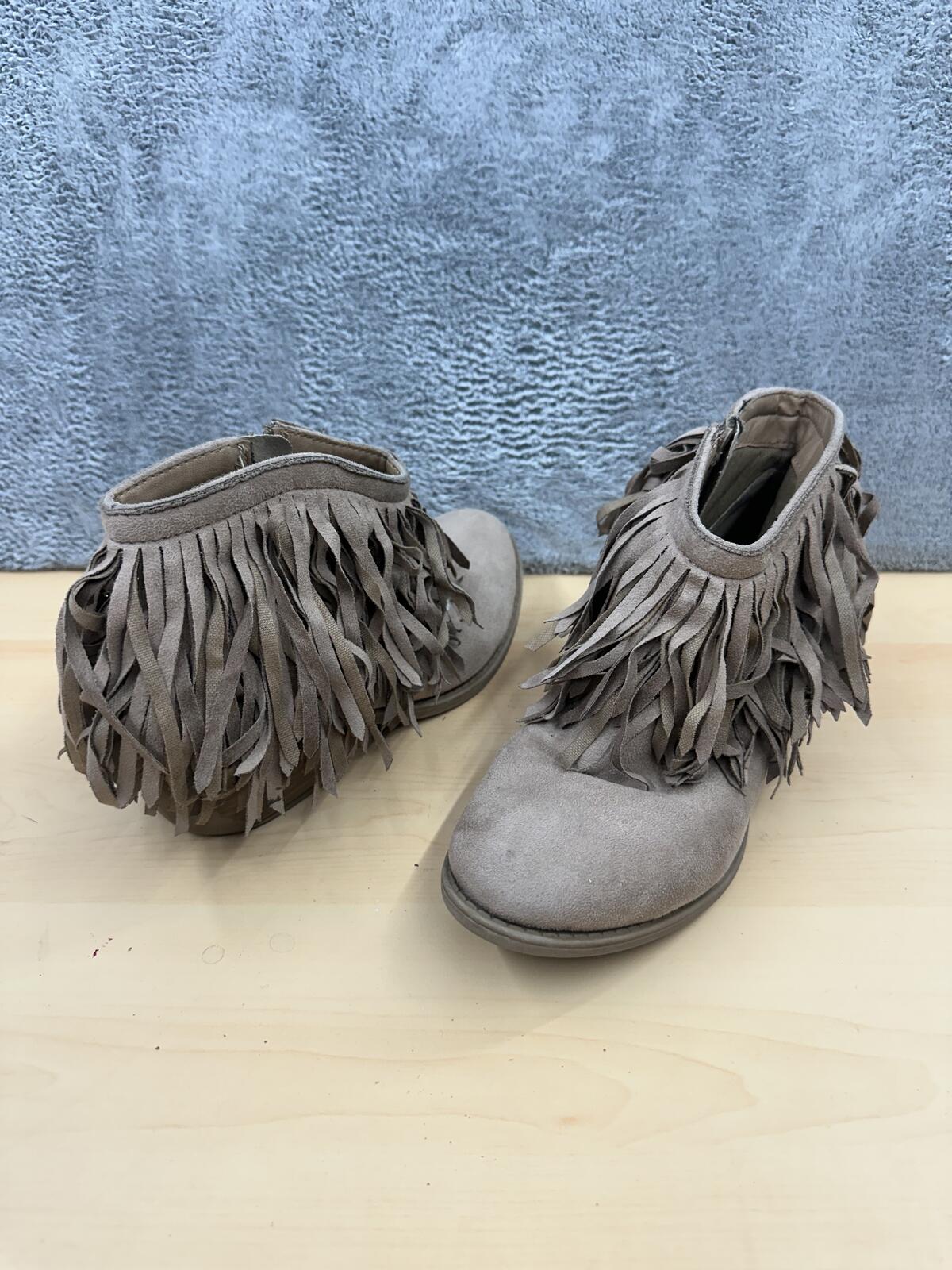 Fringe Suede Ankle Boots Boho Chic Style