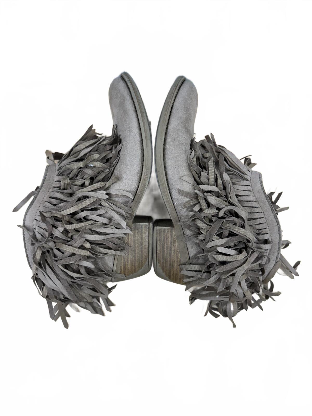 Fringe Suede Ankle Boots Boho Chic Style