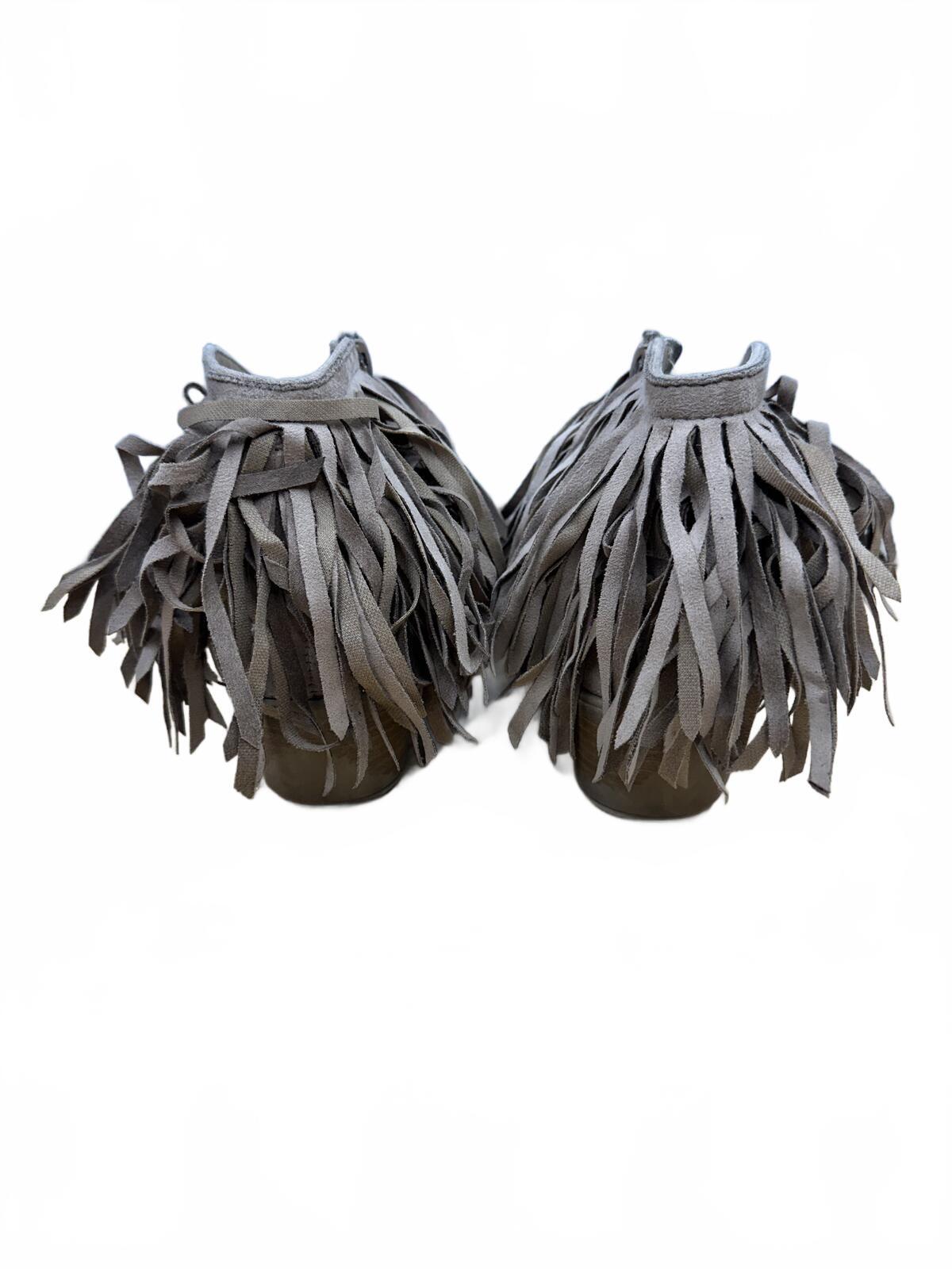 Fringe Suede Ankle Boots Boho Chic Style