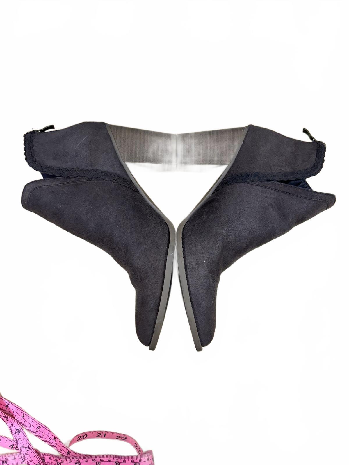 Chic Suede Ankle Boots with Back Zipper