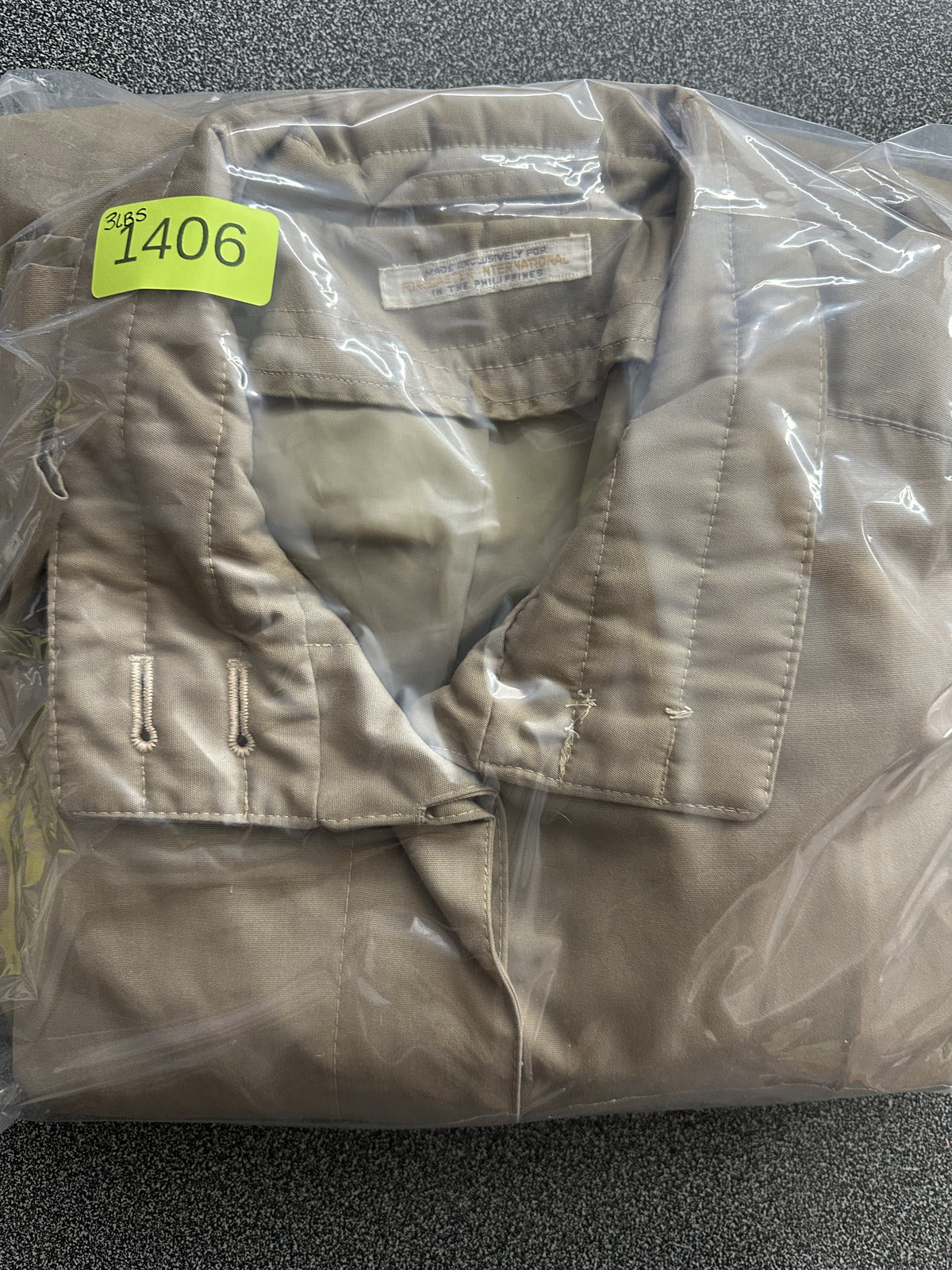 Vintage Forecaster International Khaki Trench Coat Classic 1970s 1980s Outerwear