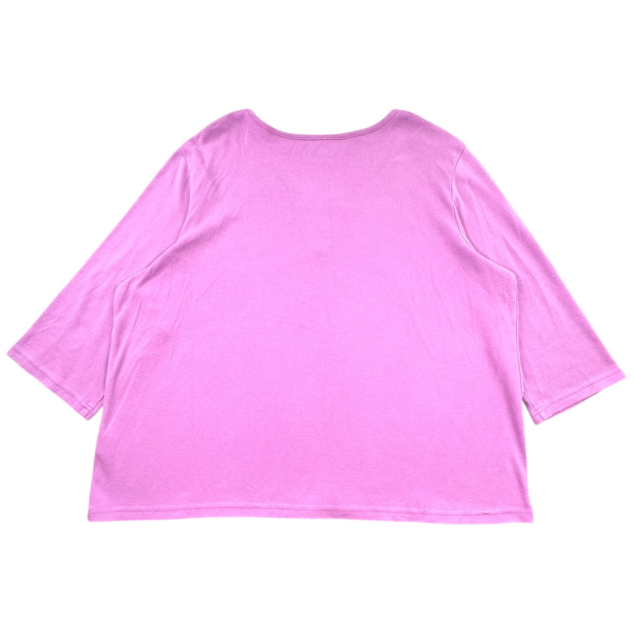 Vintage Blair Lavender Embroidered Floral Henley