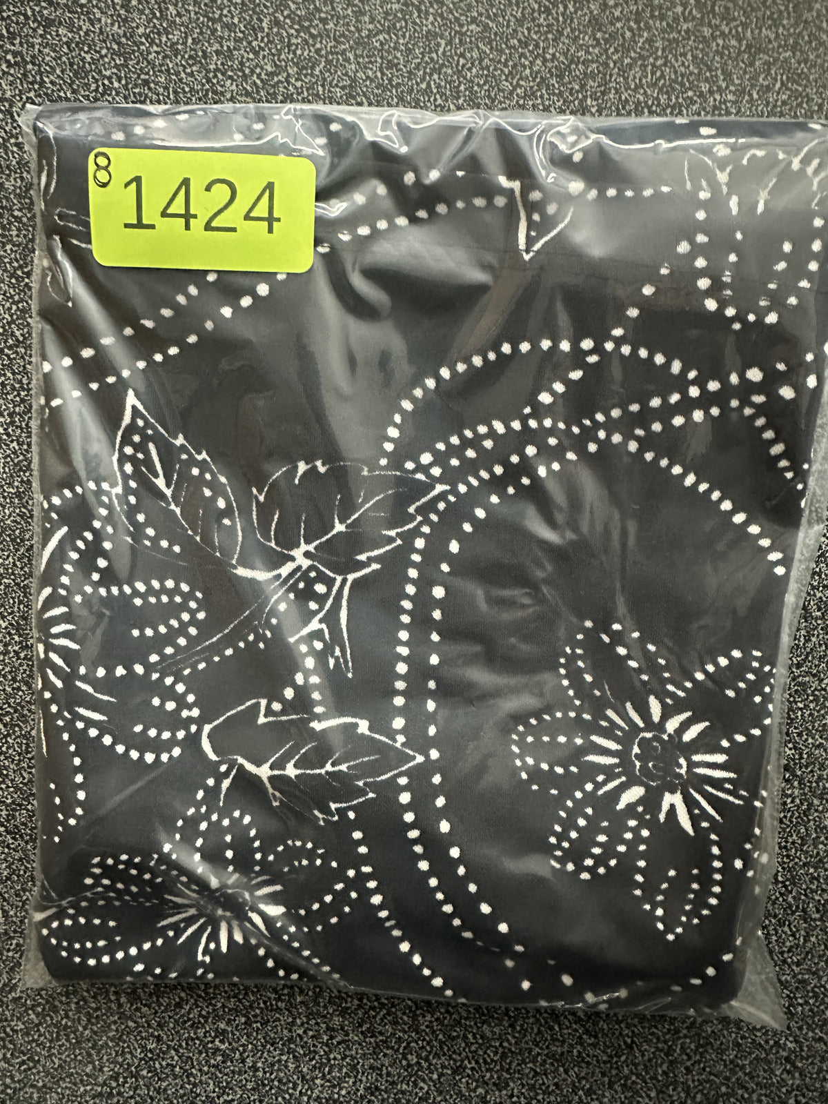 New York & Company Vintage 90s Black & White Floral Dotted A Line Midi Skirt Y2K