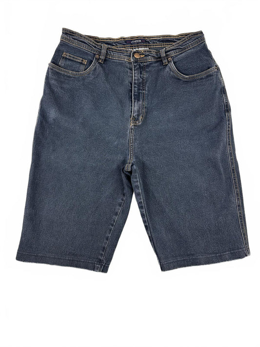 Bill Blass Jeans Dark Wash Denim Shorts Classic Casual Summer