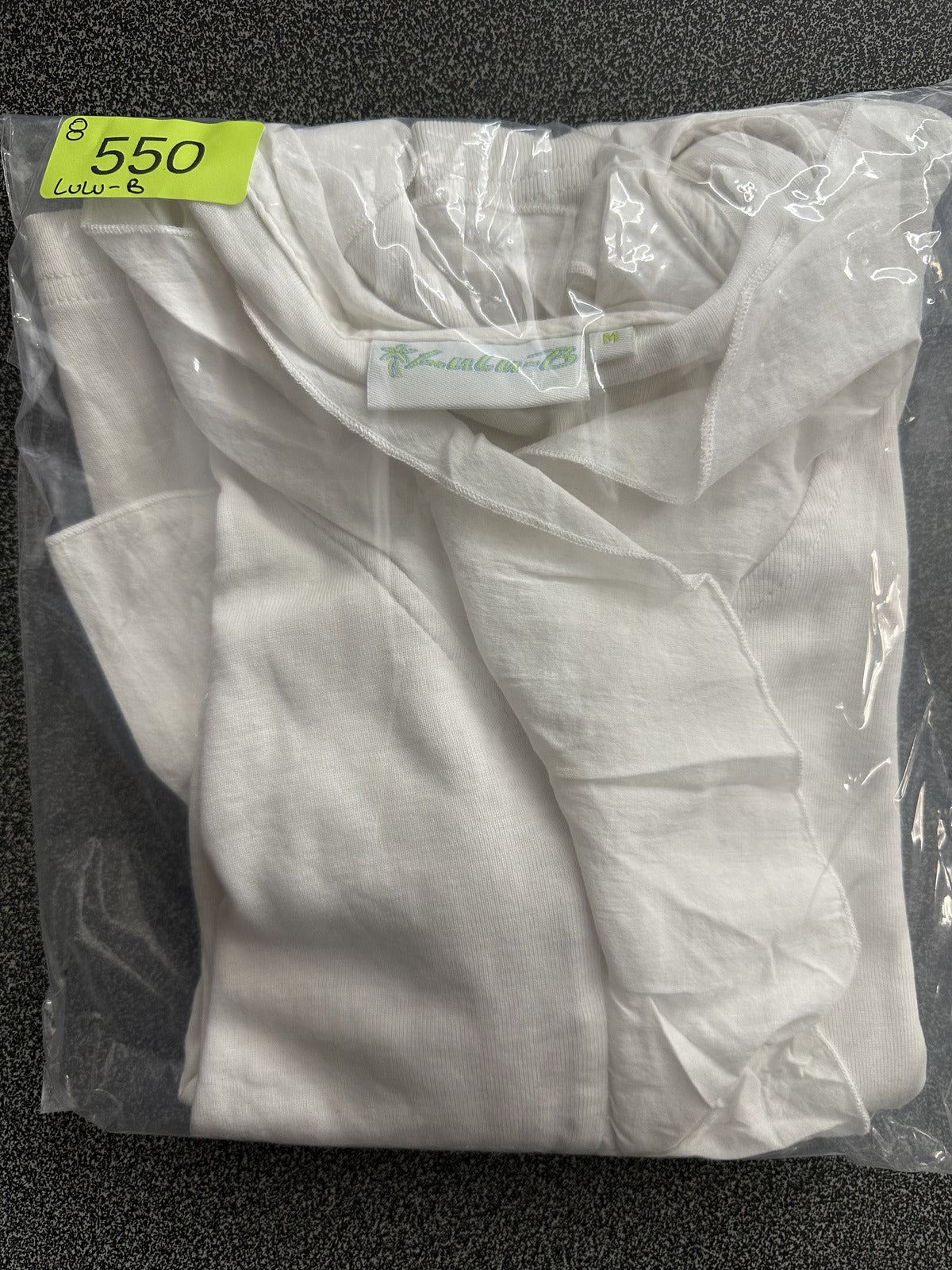 Lulu-B White Ruffled Neck V Neck Blouse Medium Y2K Fairycore Coquette