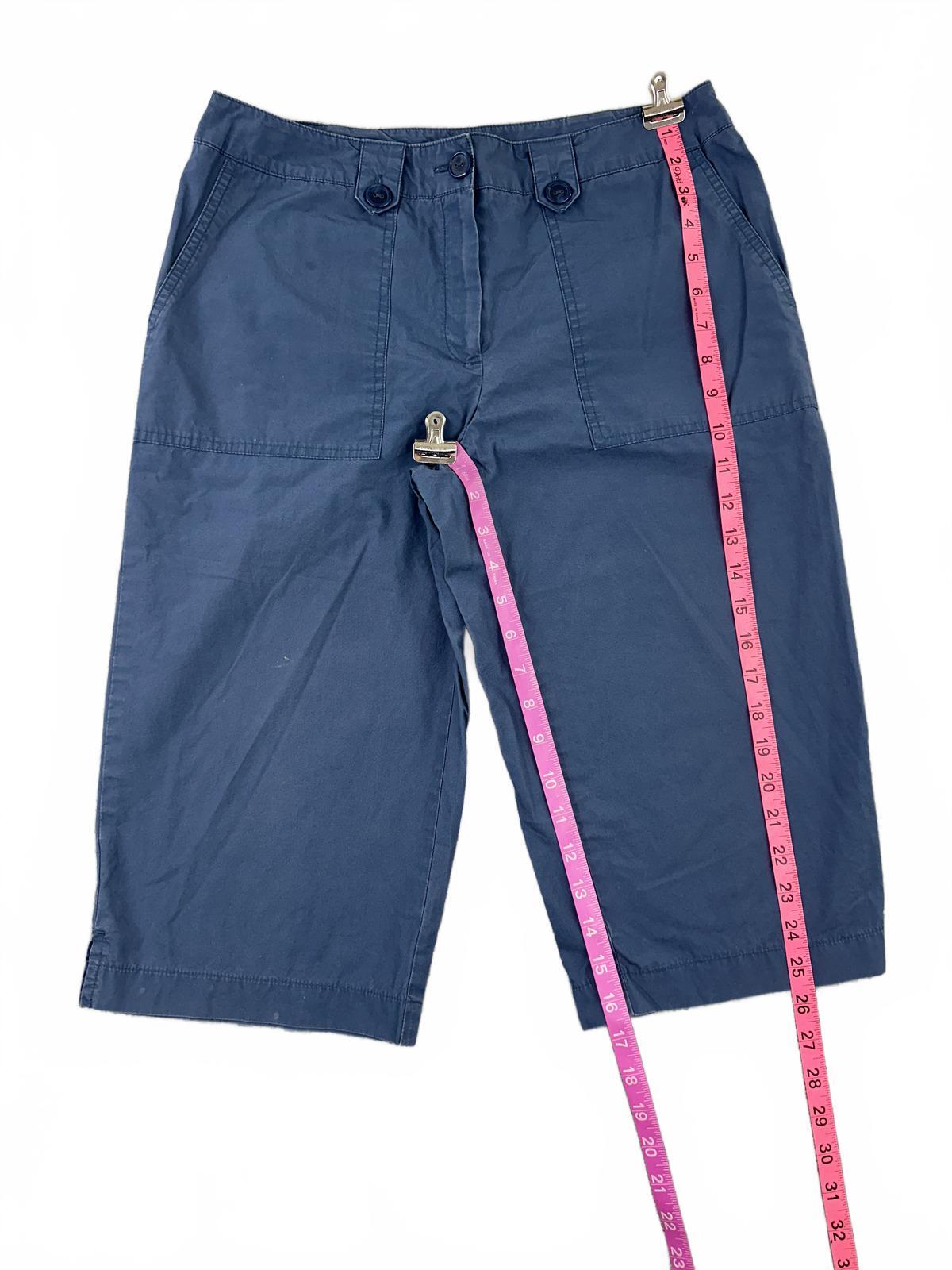 Pantology Blue Cotton Bermuda Shorts Casual Relaxed Fit