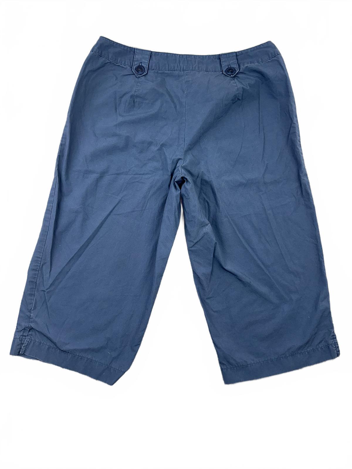 Pantology Blue Cotton Bermuda Shorts Casual Relaxed Fit