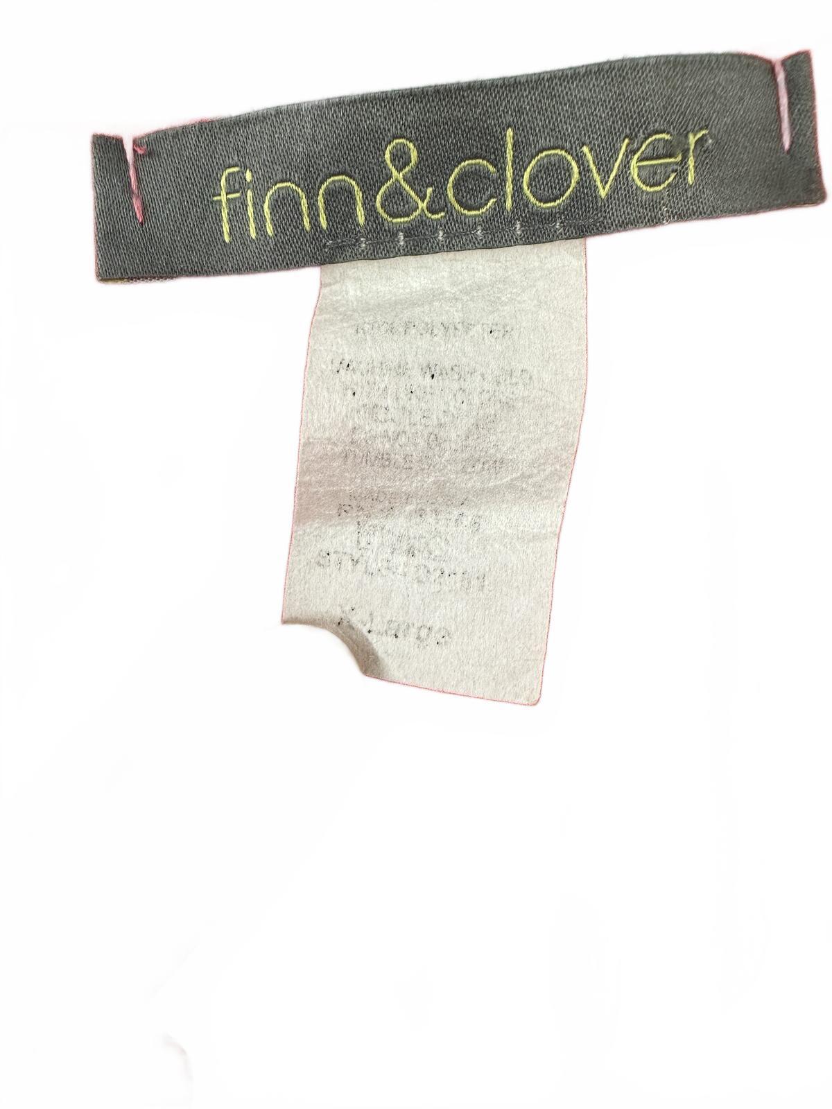 Finn & Clover Y2K Fairycore Coral Pink Sleeveless Peplum Tank with White Floral
