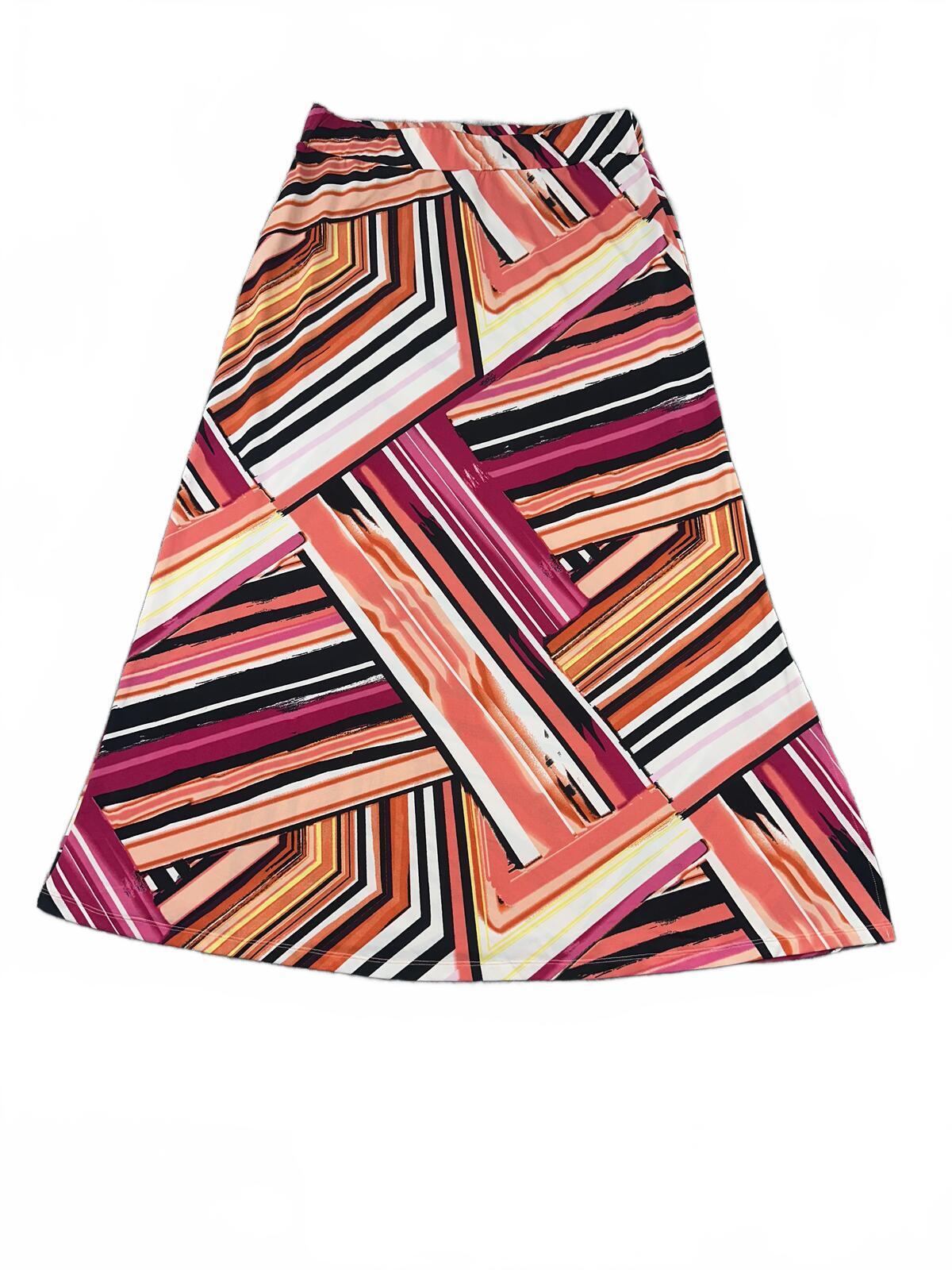 Christopher & Banks Y2K Abstract Geometric Print Midi Skirt or Stapless Dress