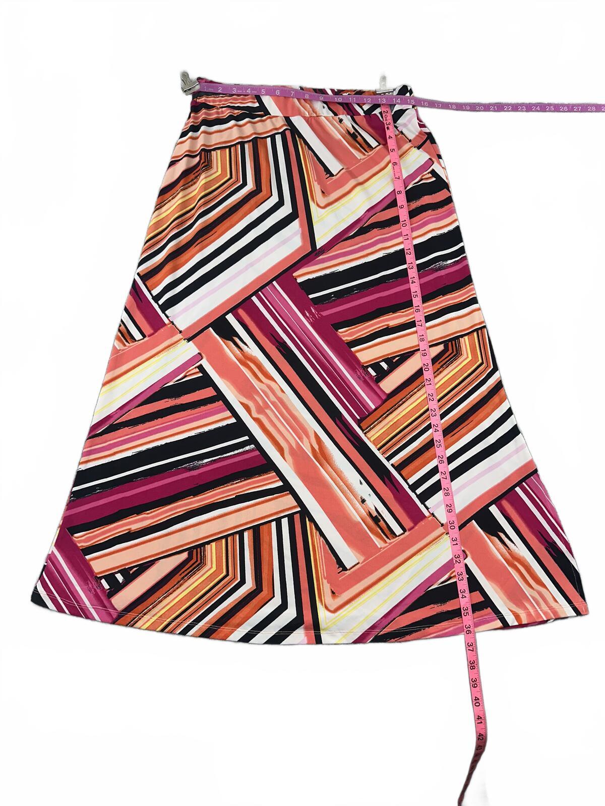 Christopher & Banks Y2K Abstract Geometric Print Midi Skirt or Stapless Dress