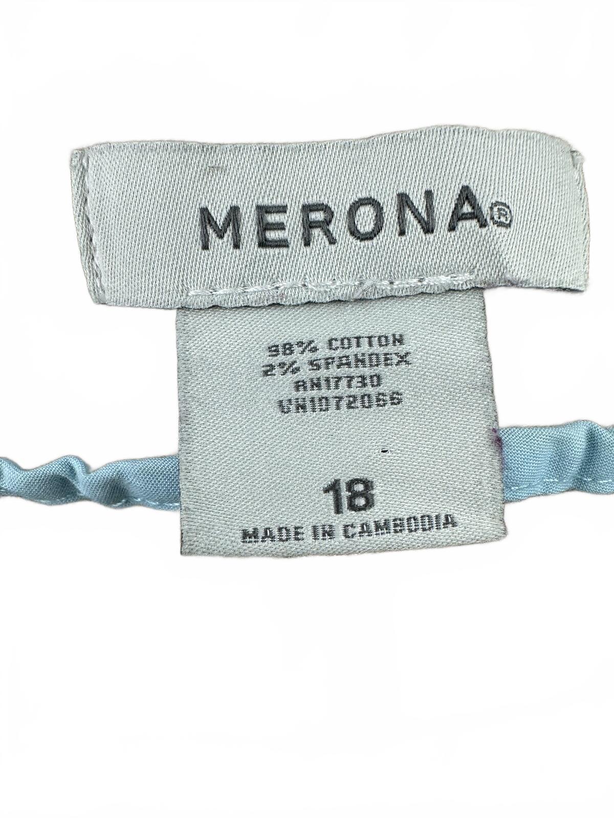 Merona Y2K Minimalist Beige Cotton Blend Mini Skirt Casual Straight