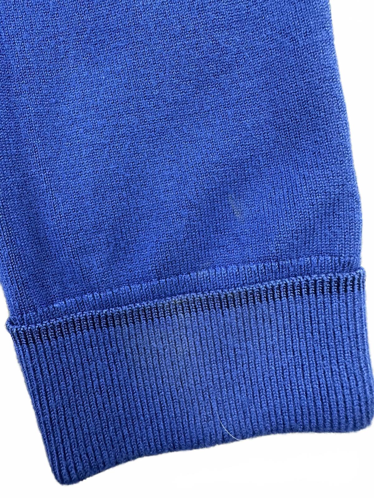 White House Black Market Royal Blue Fitted Cardigan Top Y2K Minimalist Preppy