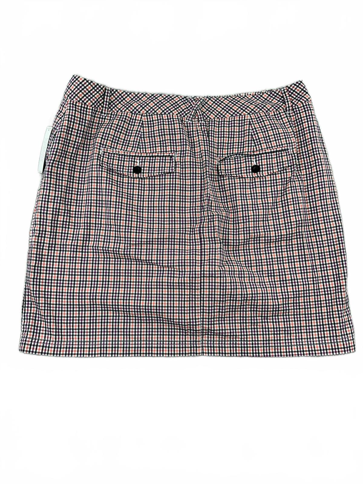 Christopher & Banks Y2K Preppy Plaid Mini Skort Pink Black