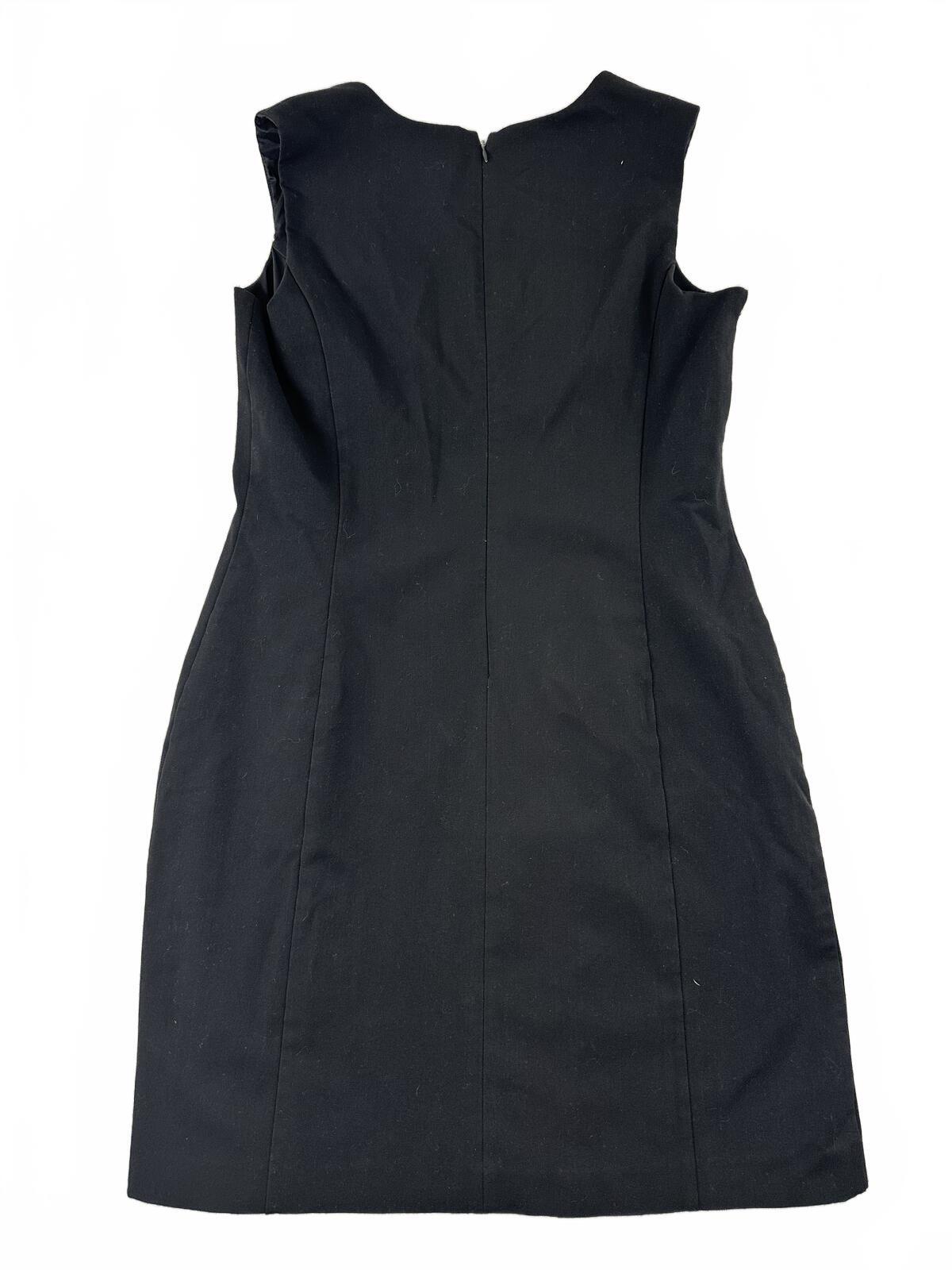 The Limited Stretch Black Sleeveless Sheath Dress V Neck Tailored