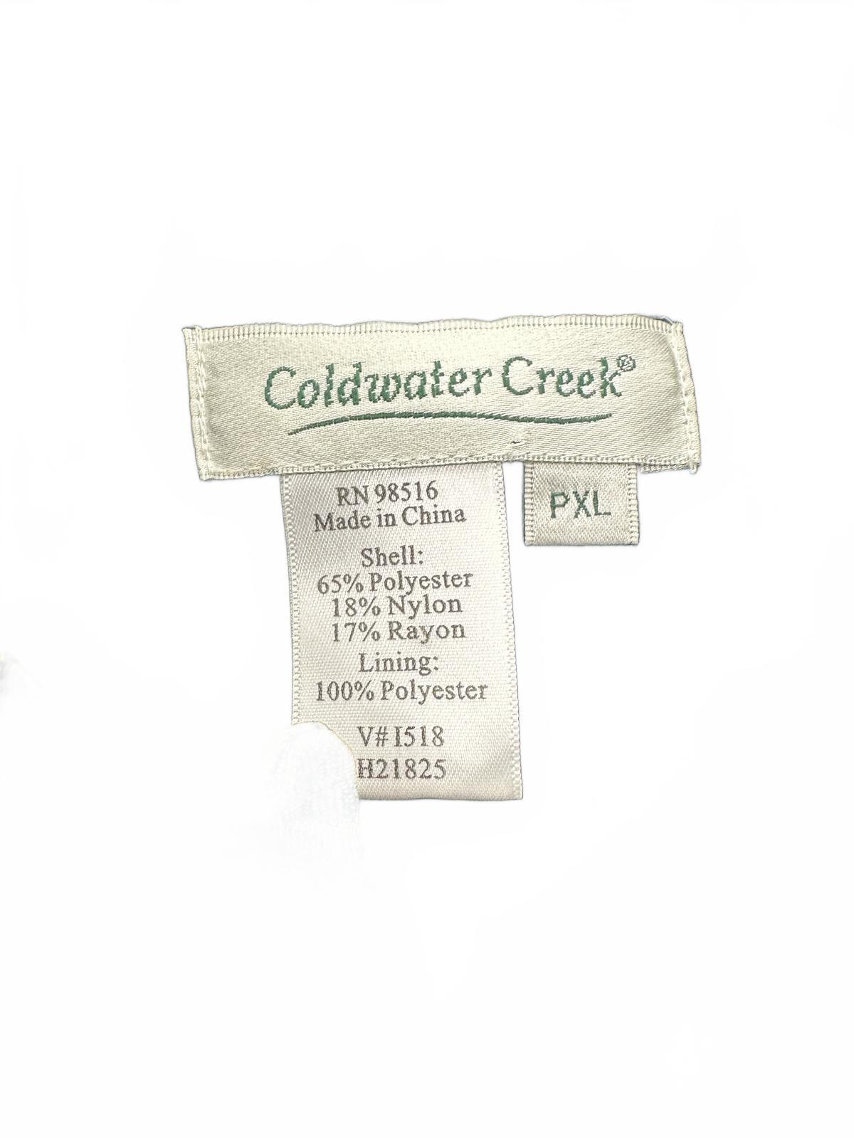 Coldwater Creek Vintage Inspired Patchwork Floral Jacket in Blue Green