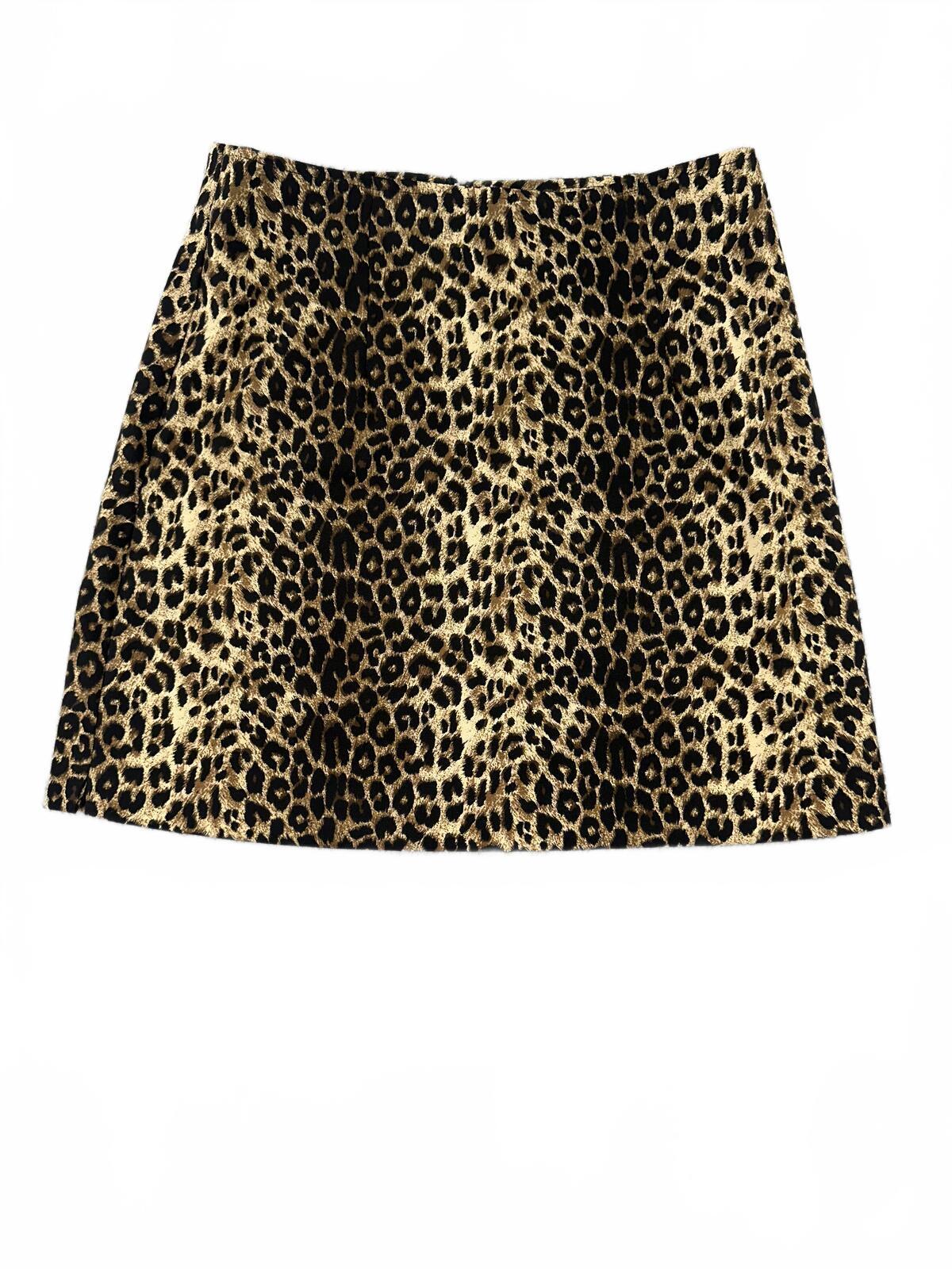 Wrapper Leopard Print Mini Skirt Y2K Animal Print Festival Party Skirt