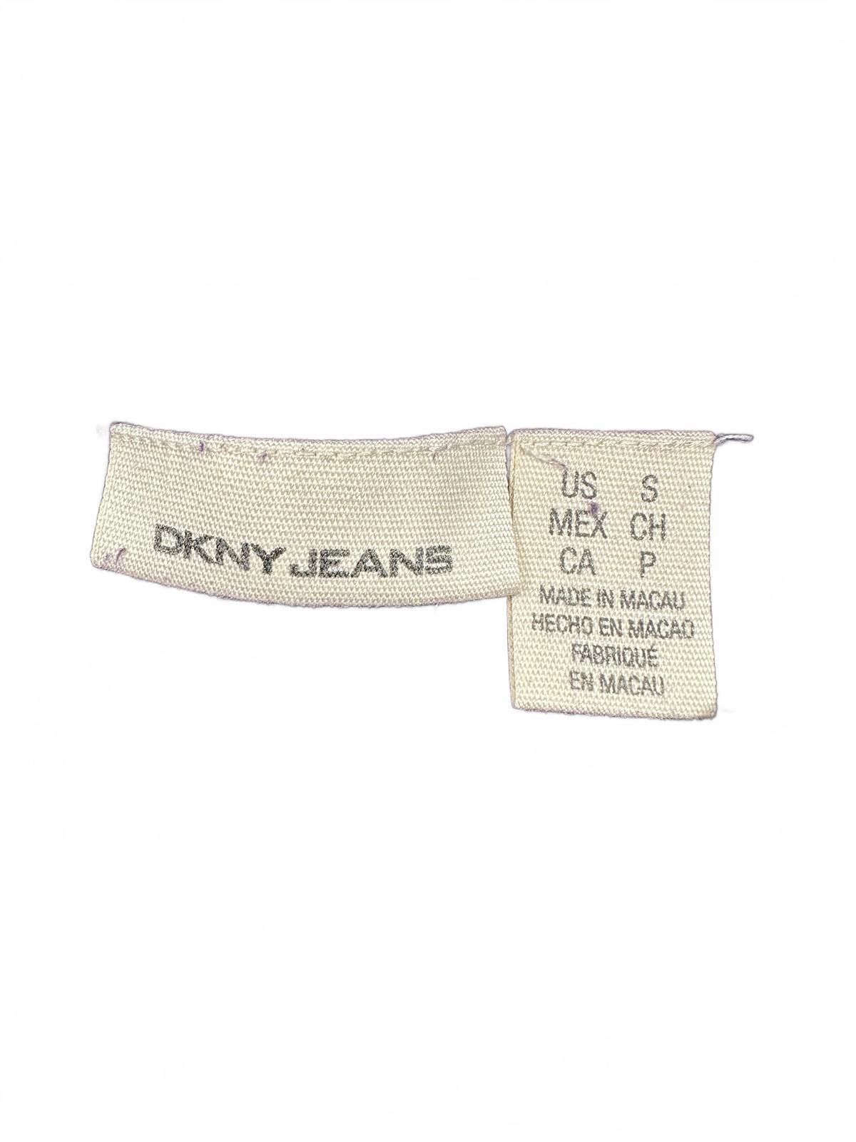 DKNY Jeans Purple Ribbed Turtleneck Sweater with Button Detail Cozy Fall/Winter
