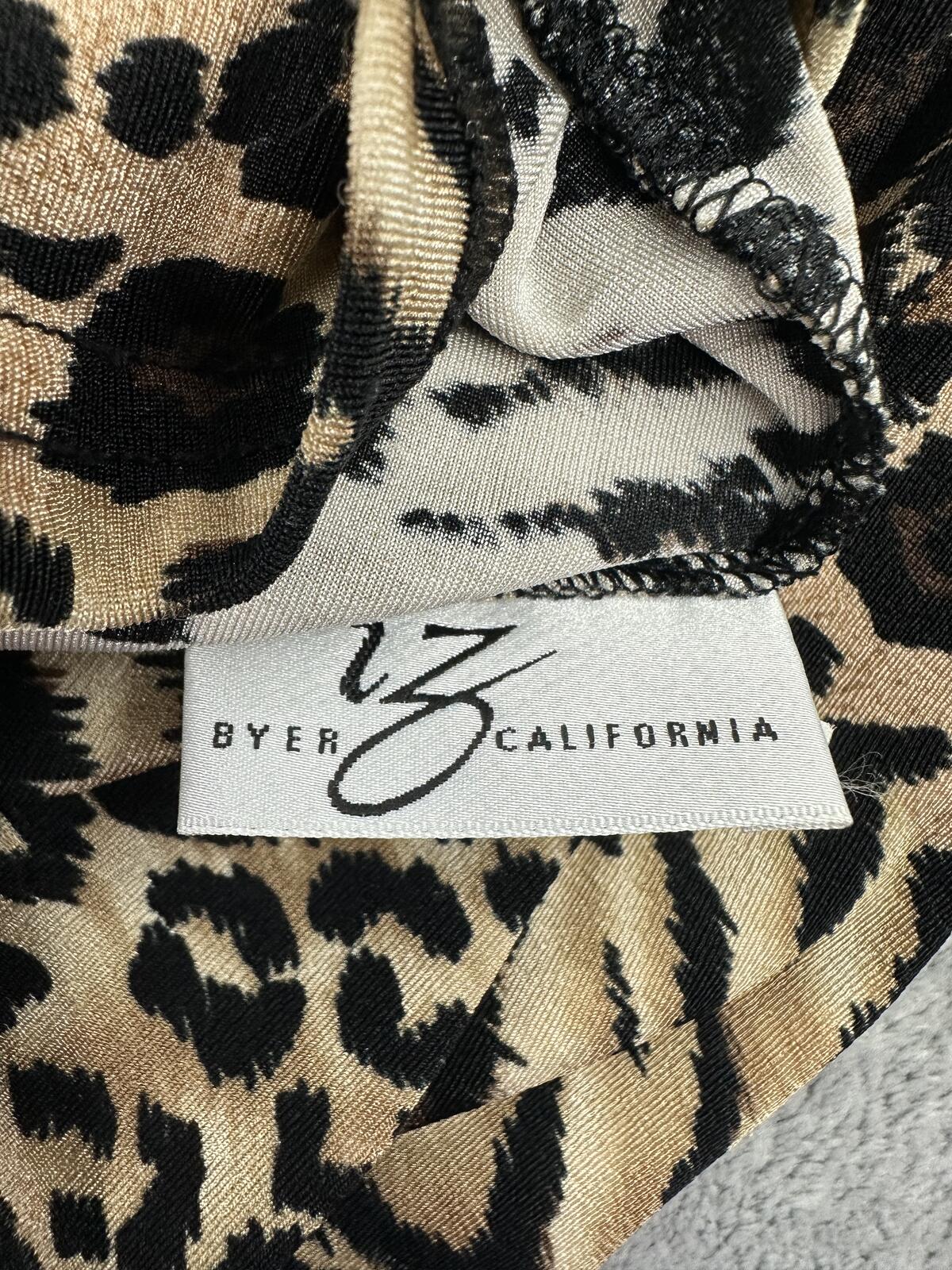 Byer California Y2K Animal Print Sleeveless Tank Top Leopard Zebra Mix
