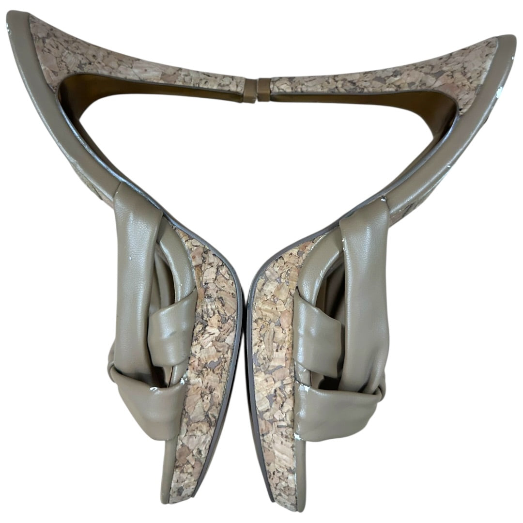 Charles by Charles David  Tan Twisted Knot Cork Heel