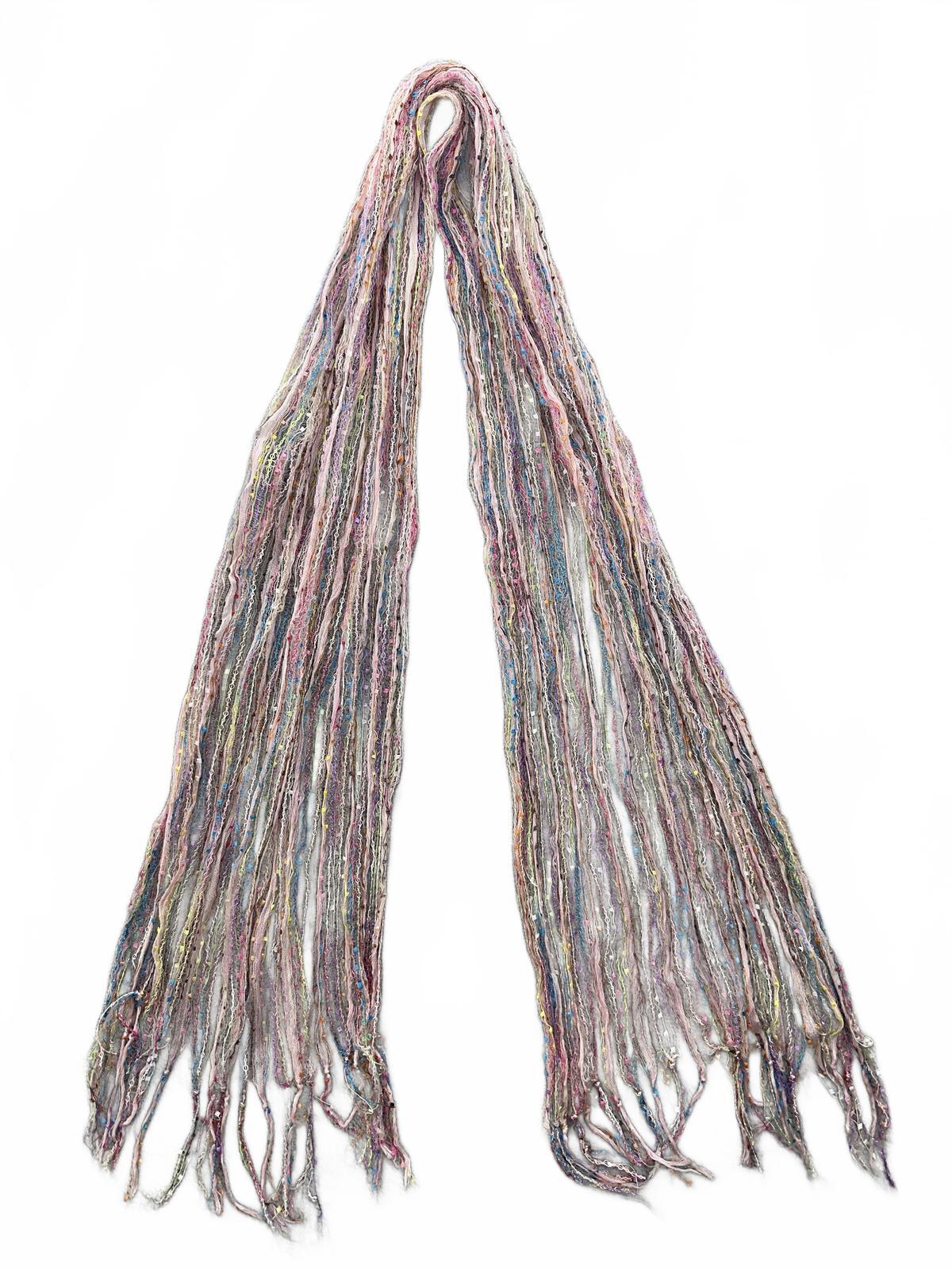 Multicolor Pastel Lightweight Bohemian Scarf Wrap Shawl