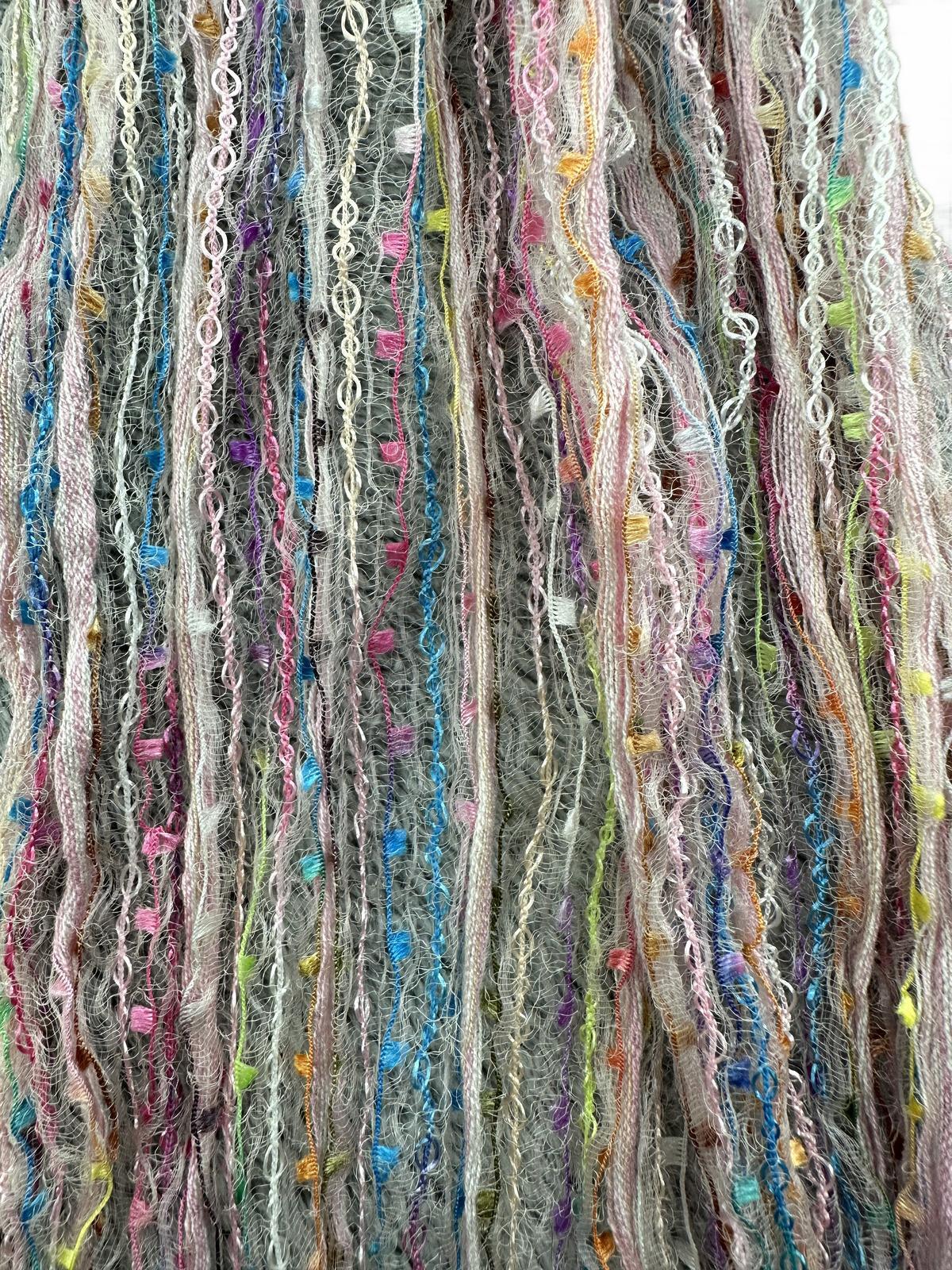 Multicolor Pastel Lightweight Bohemian Scarf Wrap Shawl
