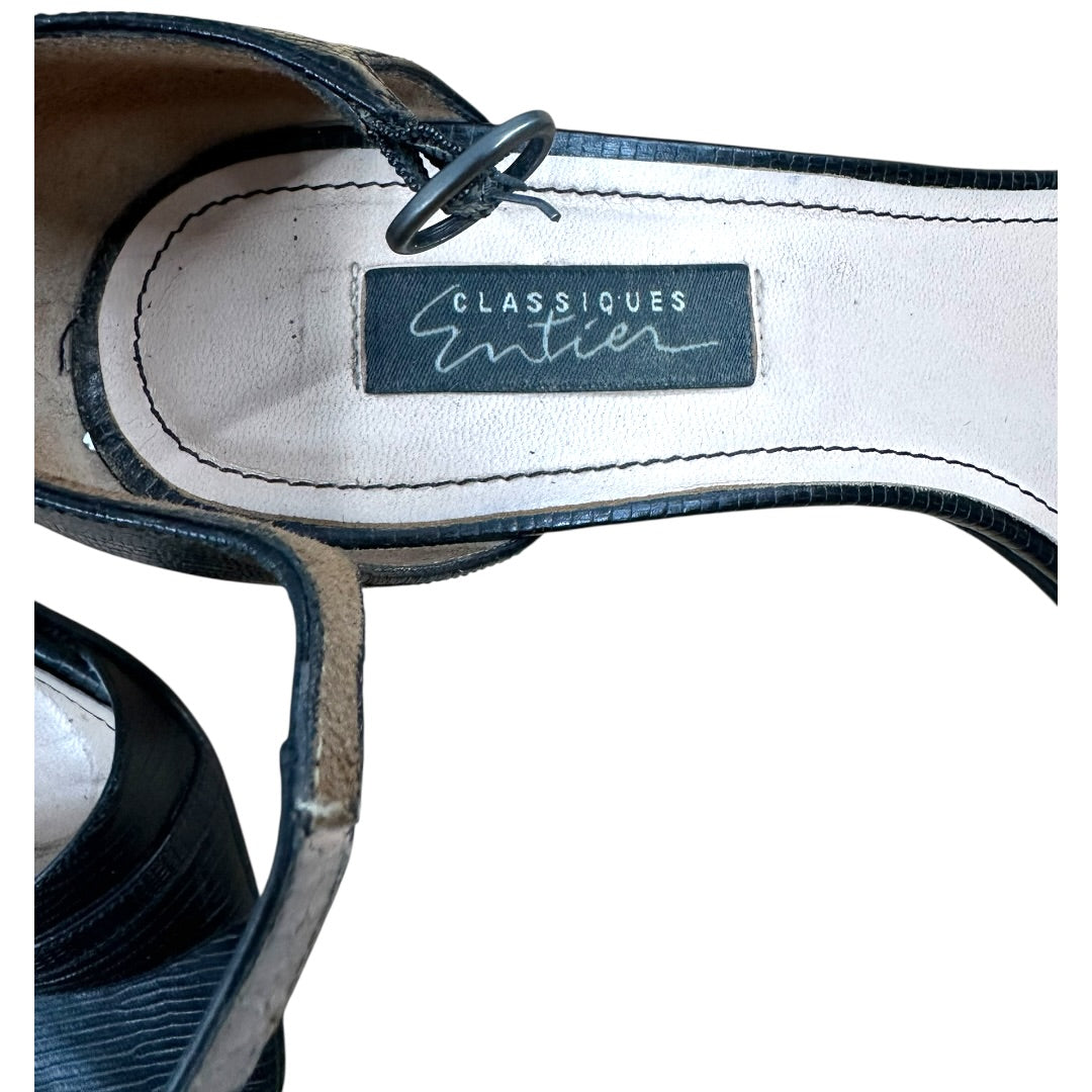Classiques Entier Black Strappy Kitten Heel