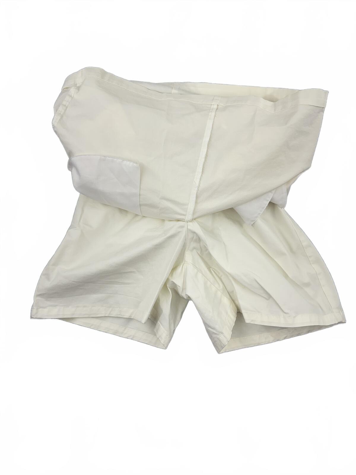 St. John's Bay Cream Mini Skort with Bow Front Y2K Preppy