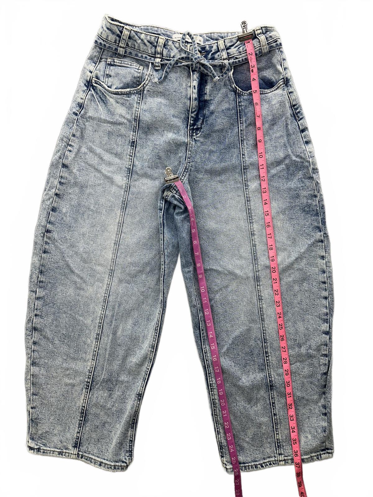 Altar'd State Vintage 90s Relaxed Fit Acid Wash Cropped Jeans