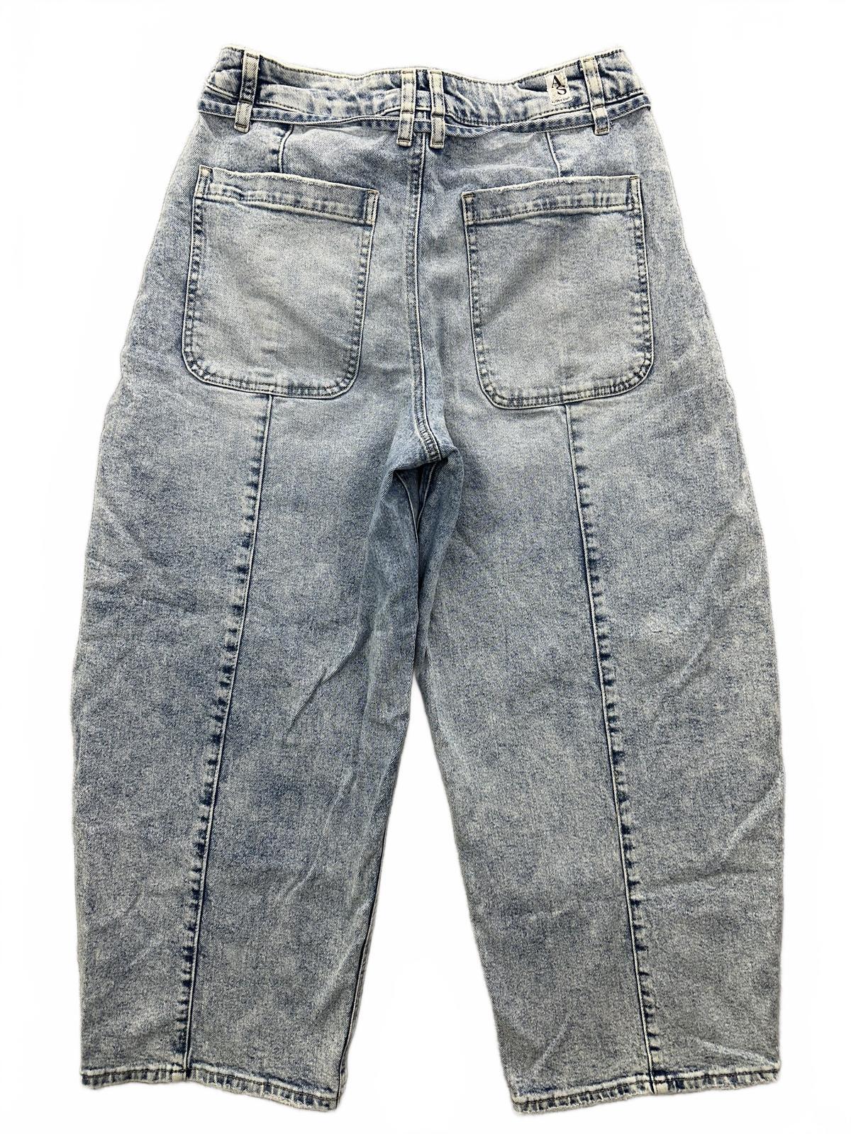 Altar'd State Vintage 90s Relaxed Fit Acid Wash Cropped Jeans