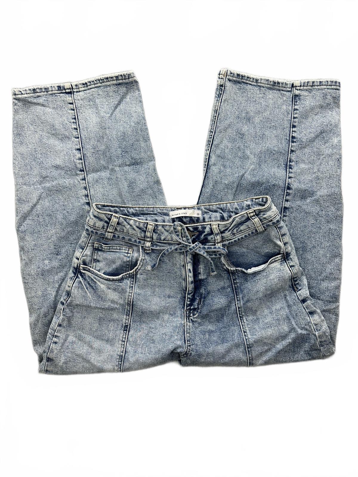 Altar'd State Vintage 90s Relaxed Fit Acid Wash Cropped Jeans