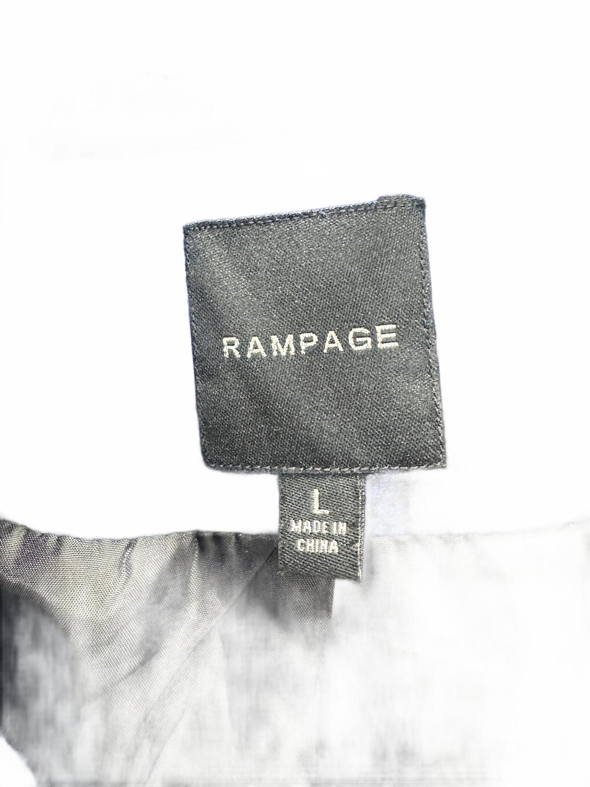 Rampage Blue and Black Plaid Peacoat Jacket Classic Fall Winter Outerwear
