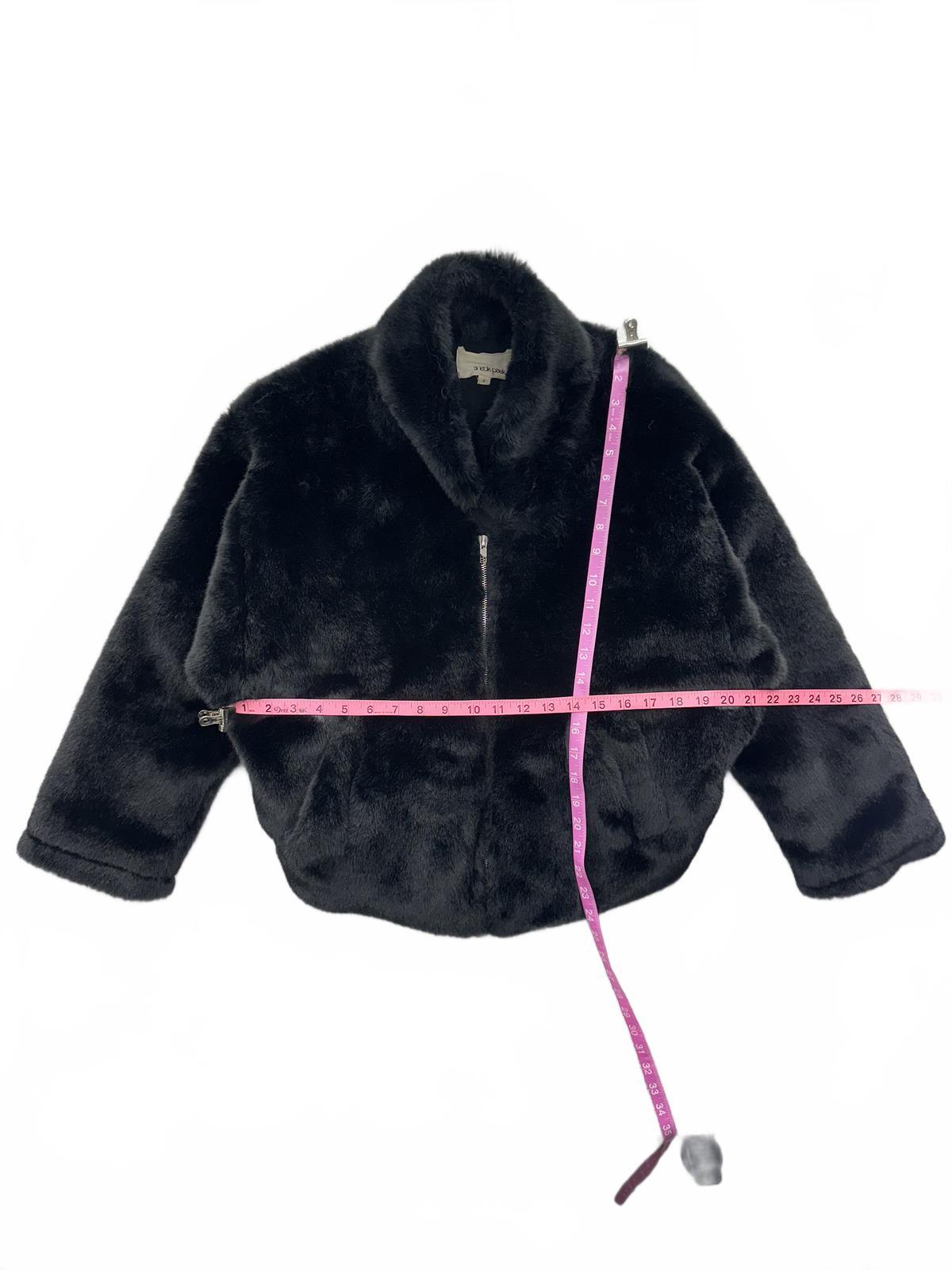 Sneak Peek Black Faux Fur Jacket Cozy Chic Vintage Inspired Winter Outerwear