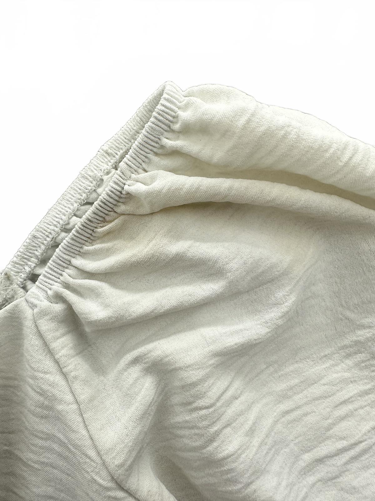 Altar'd State White Puff Sleeve Peplum Crop Top Fairycore Blouse