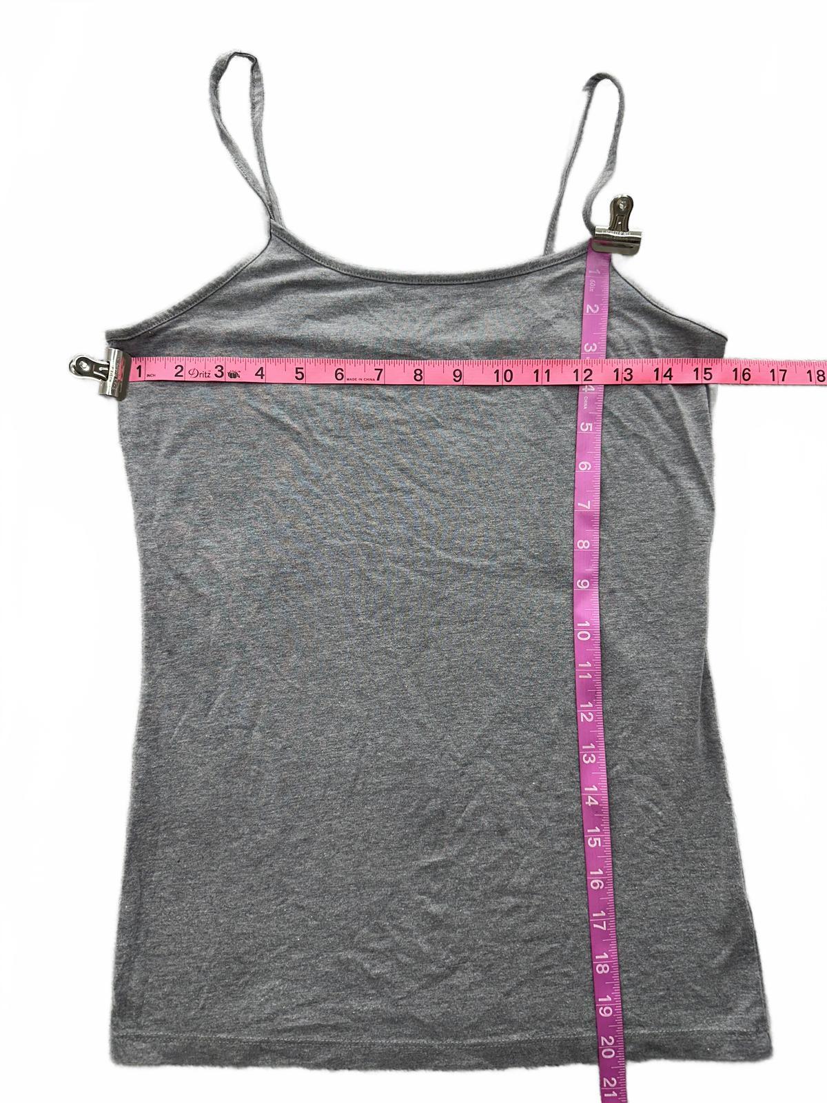 Time and Tru Minimalist Gray Heather Spaghetti Strap Tank Top Casual Everyday