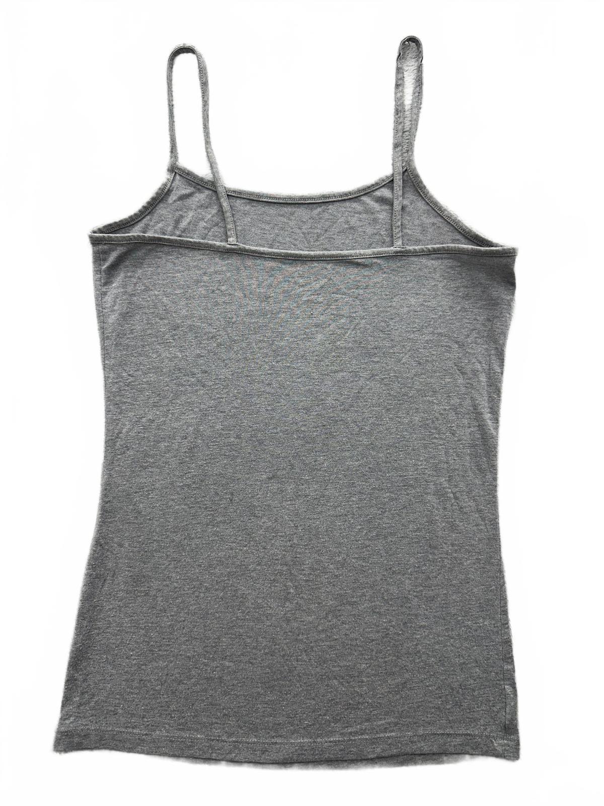 Time and Tru Minimalist Gray Heather Spaghetti Strap Tank Top Casual Everyday