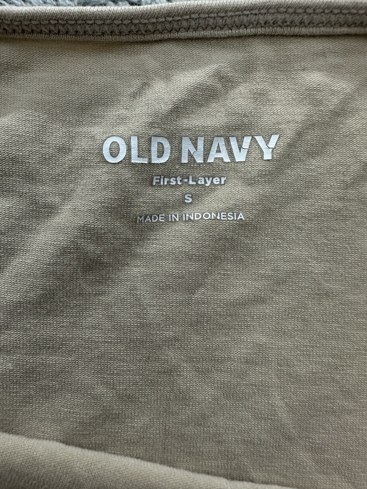Old Navy Beige First Layer Tank Top Small Casual Minimalist Lightweight