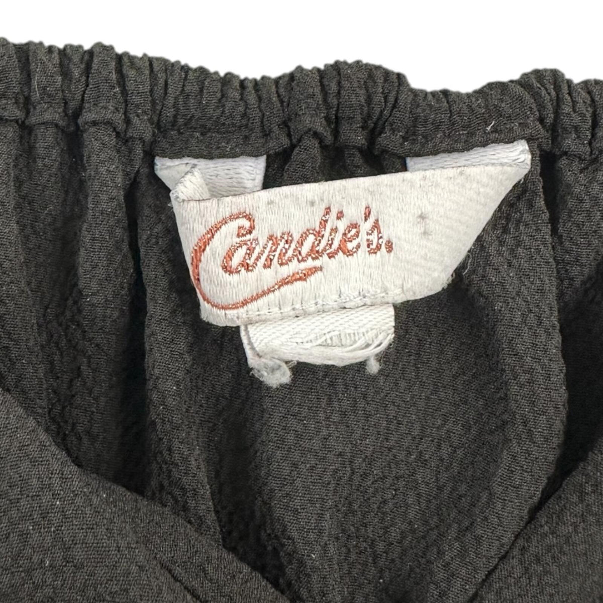 Candie's Black Babydoll Top Y2K Coquette 90s Starlet Empire Waist