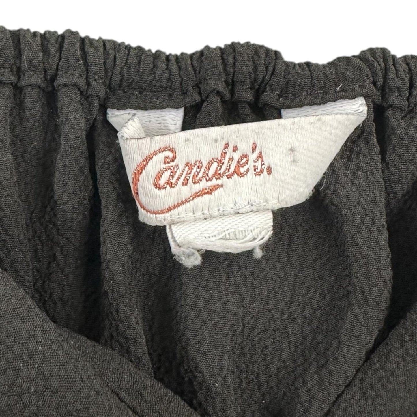 Candie's Black Babydoll Top Y2K Coquette 90s Starlet Empire Waist