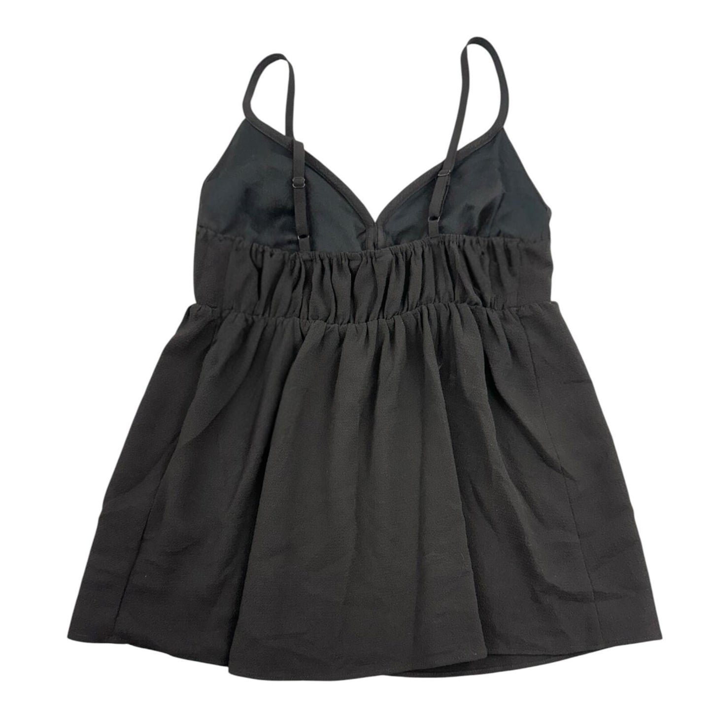 Candie's Black Babydoll Top Y2K Coquette 90s Starlet Empire Waist
