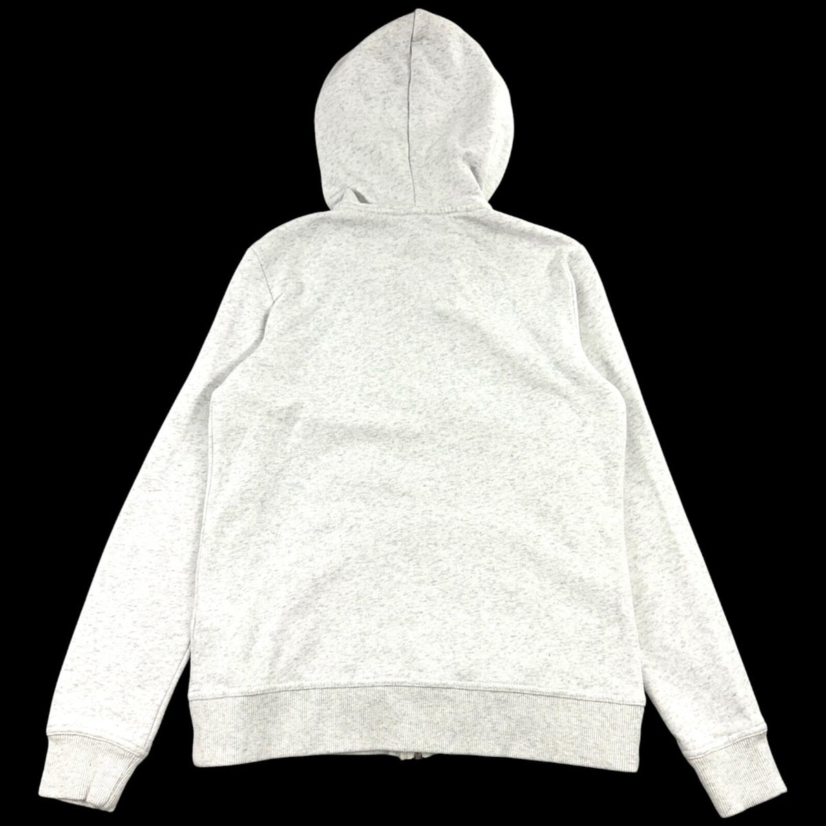 Tommy Hilfiger Light Heather Grey Zip Up Hoodie Quiet Luxury, Old Money Y2K