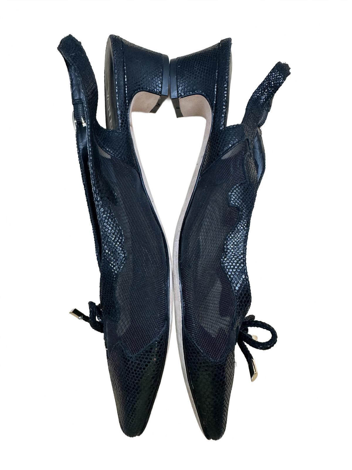 Van Eli Black Slingback Heels Elegant Sandals