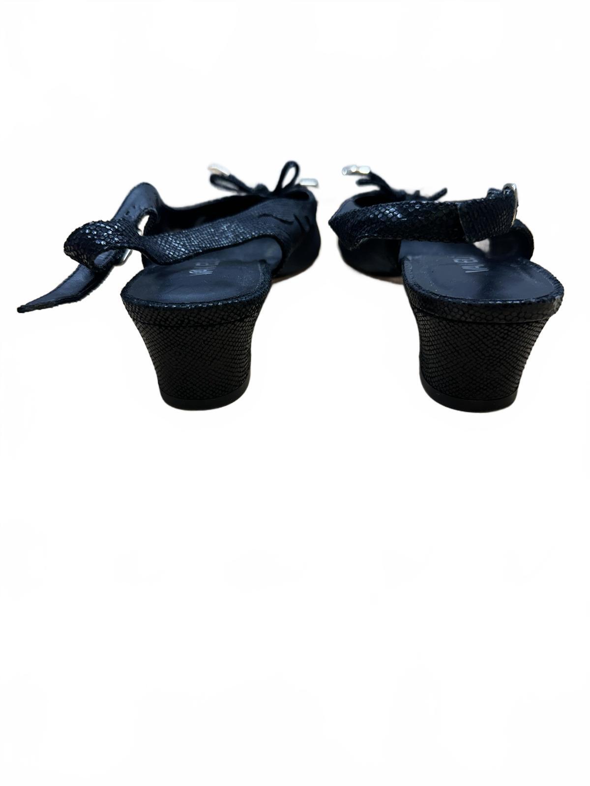 Van Eli Black Slingback Heels Elegant Sandals
