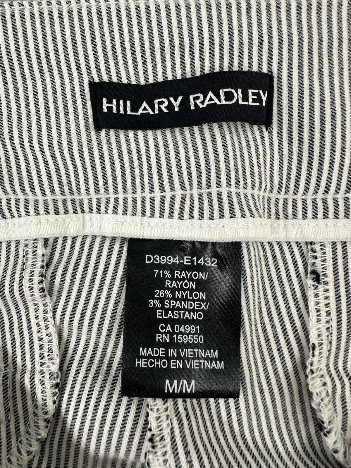 Hilary Radley Gray Pinstripe Tailored Shorts Y2K Minimalist Workwear Style